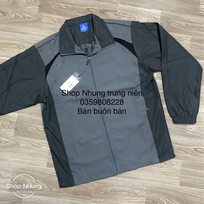 Áo khoác gió nam trung niên trung tuổi dáng suônh