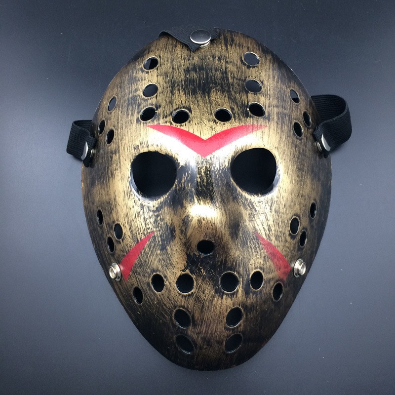 Mặt nạ hóa trang nhân vật Jason  Vs Freddy Voorhees màu XI VÀNG cổ điển  - Thứ 6 ngày 13