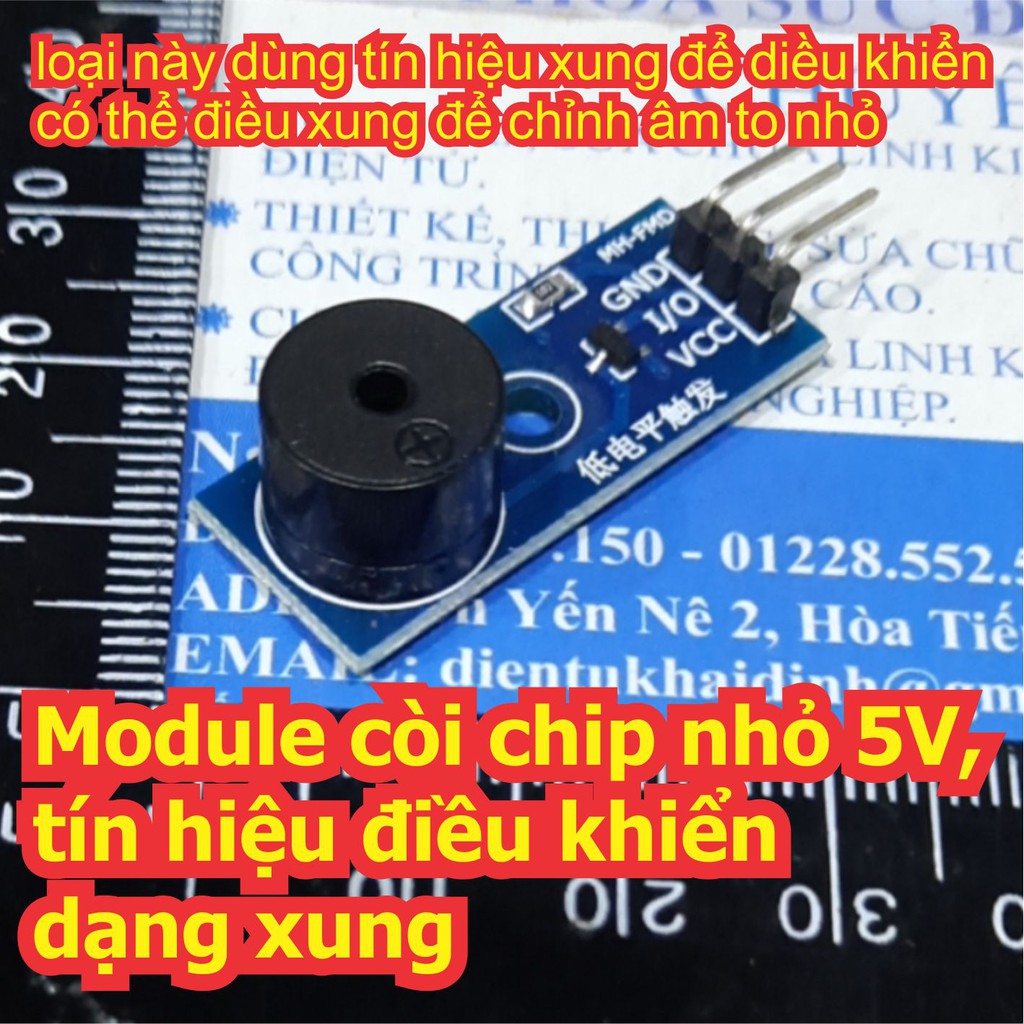 2 cái Module còi chip nhỏ 5V, tín hiệu điều khiển mức thấp hoặc dạng xung kde7101