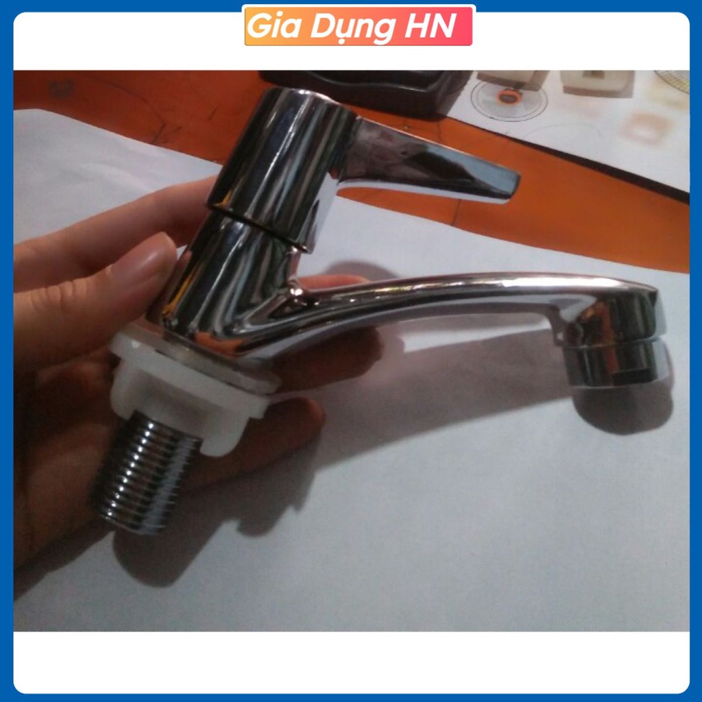 Vòi Lạnh Lavabo Lạnh Inox Sáng Bóng