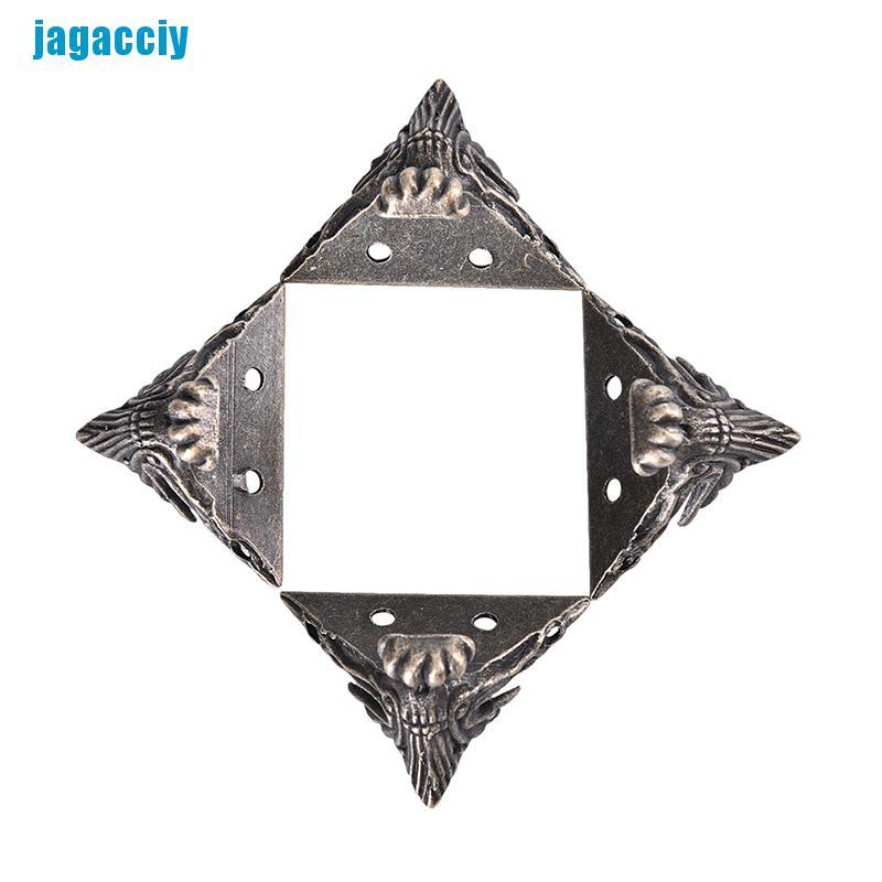 [jagacciy] 4pcs Jewelry Chest Gift Box Wood Case Decorative Feet Leg Corner Protector Guard ggbo