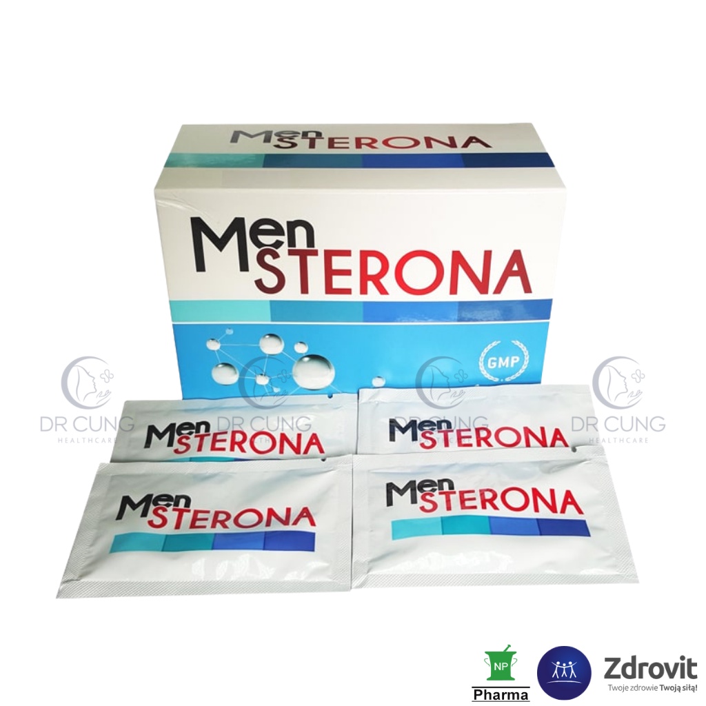 Bác Sĩ Cung Mensterona - Bổ Tinh Trùng, Tăng Cường Sinh Lý Nam, Tăng Sức Đề Kháng, Tăng Thụ Thai (Hộp 30 gói)