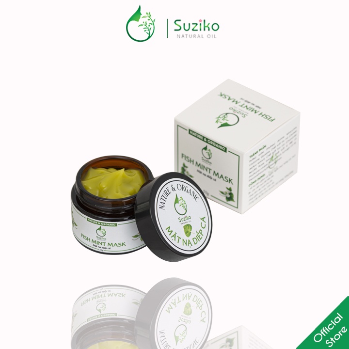 Bộ skincare chăm sóc da SUZIKO, sữa rửa mặt trà xanh, serum vitamin c, mặt nạ diếp cá