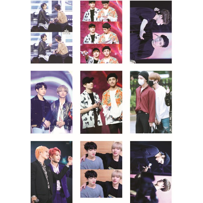 Lomo card 72 ảnh BTS Couple VKOOK (V+JUNGKOOK)