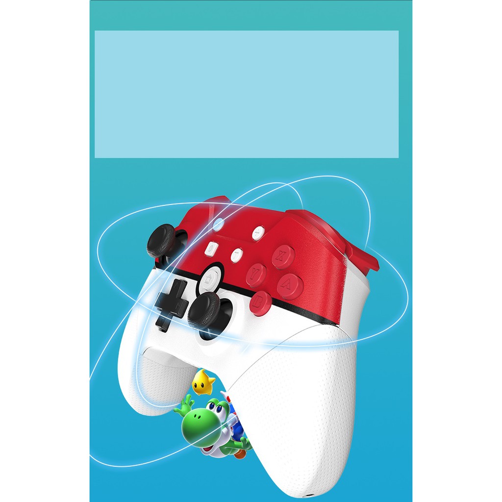 Tay cầm chơi game Nintendo Switch pro controller AOLION - Full tính năng WAKE UP, NFC, TURBO, RUMBLE