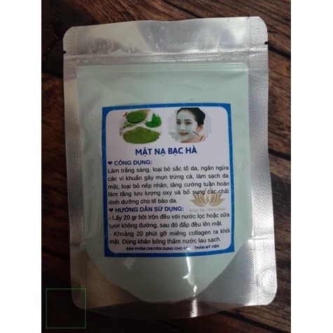 Bột Mặt Nạ Dẻo Bạc Hà Handmade 100gr