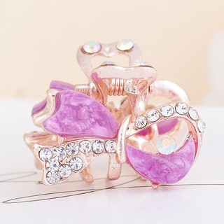 Kẹp tóc nơ mini đính đá dễ thương trẻ trung
