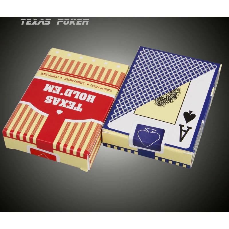 Bài Nhựa Texas Hold'em Poker Màu Xanh Hoặc Đỏ