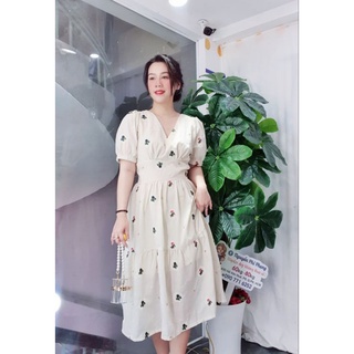 [BIGSIZE] MAXI HOA THÊU NÀNG THƠ 60kg - 90kg (Bigsize Nguyễn Phi Phụng)