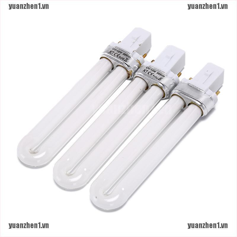 [YUANZHEN1] Bộ 3 Bóng Đèn uv 12w Làm Khô Móng Điện Tử