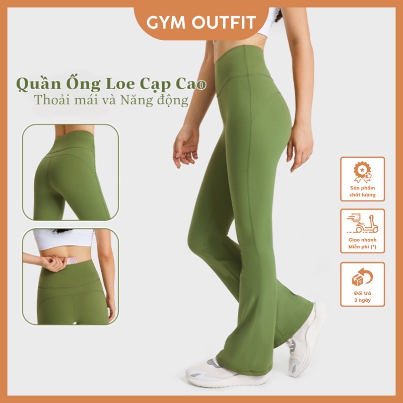 Quần Tập Yoga Nữ Ống Loe Cạp Cao Lululemon Groove Super-High-Rise Flared Pant Nulu PART 1