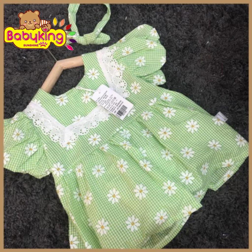 Đầm hình hoa hướng dương cho bé gái đáng yêu (p2159),quần áo trẻ em cao cấp, thương hiệu Aiueo Nhật Bản.