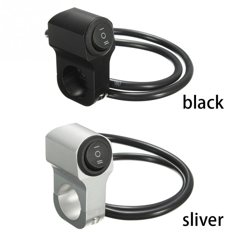 Công Tắc ON/OFF Bằng Hợp Kim Nhôm 3 Dây 22m 12V Chống Nước Gắn Tay Lái Xe Mô Tô