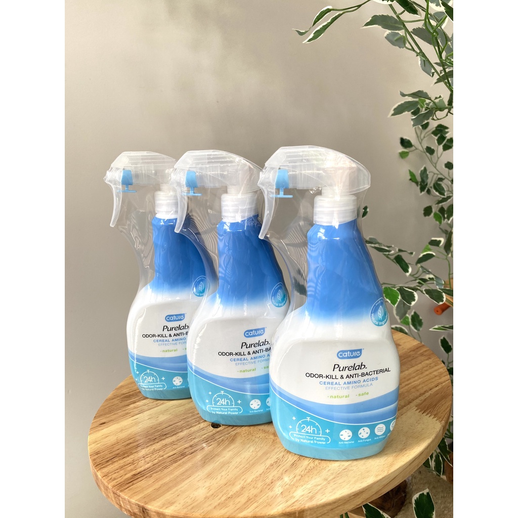Xịt khử mùi kháng khuẩn CATURE PURELAB chó mèo – Odor Kill & Anti Bacterial Spray Cature Chai 500ml