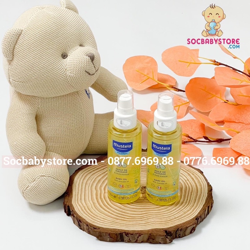 Dầu massage Mustela 100ml dành cho bé sơ sinh và trẻ nhỏ