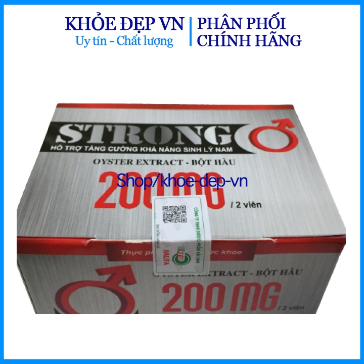 Hàu Biển Strong Oyster Extract - Bổ Thận, Tráng Dương, Tăng Cường Sinh Lý-Hộp 30 Viên