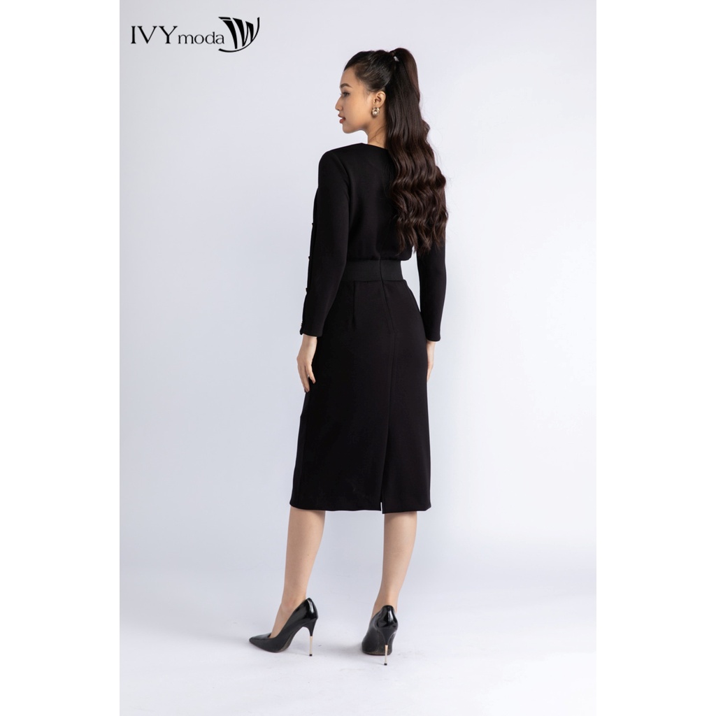 Đầm thun ôm tay lỡ IVY moda MS 42B9022