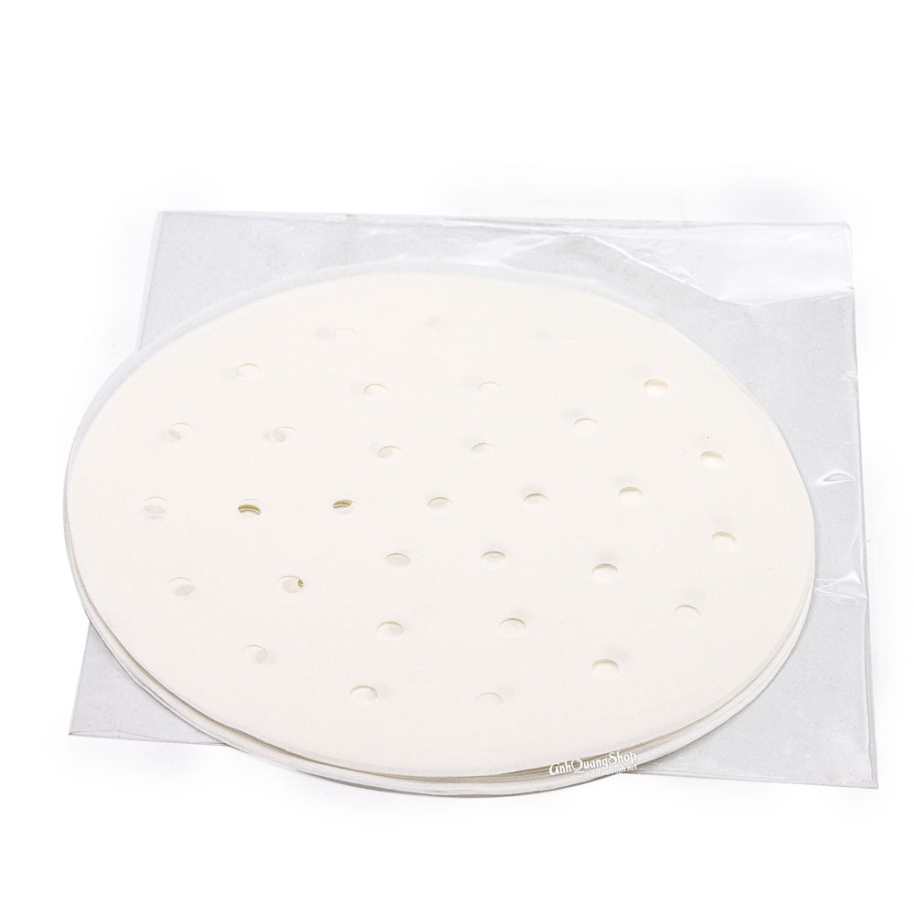 Giấy nến đục lỗ dùng cho nồi chiên không dầu hoặc lót bánh bao 20cm