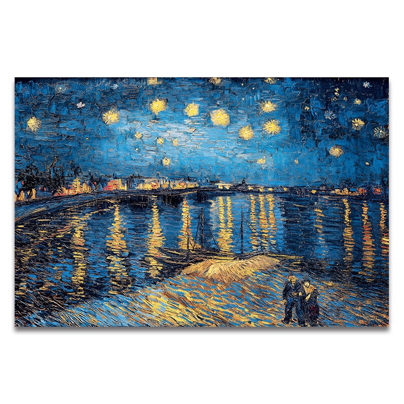 Tranh sơn dầu Van Gogh bằng vải canvas treo tường trang trí tiện dụng