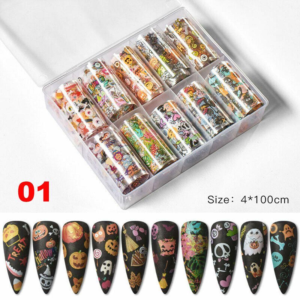 BSUNS Bộ 10 MiếNg DáN Trang Trí MóNg 3D