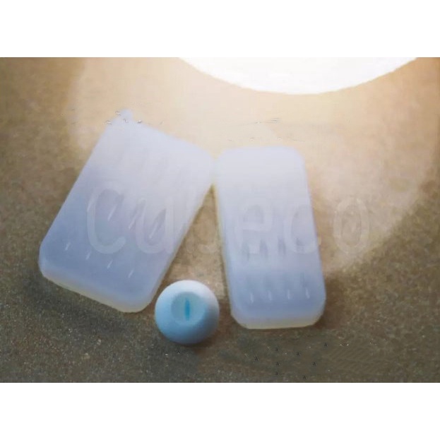 Khuôn silicone trong dẻo làm tròng mắt oval, mắt mèo trang trí búp bê, bjd, custom eye