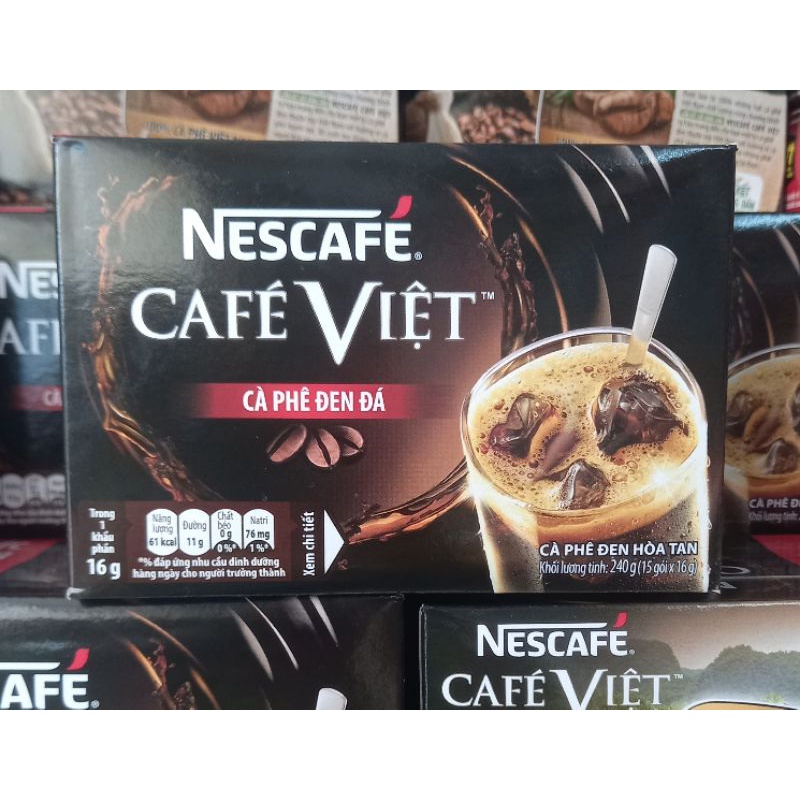 Cà Phê Đen Đá NesCafé Việt Hộp 240g (15 gói x 16g) | BigBuy360 - bigbuy360.vn