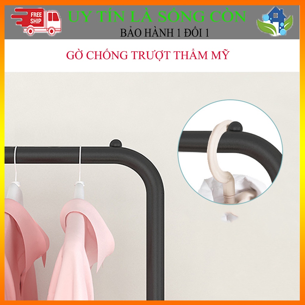 Kệ treo quần áo mẫu mới khung thép chắc chắn