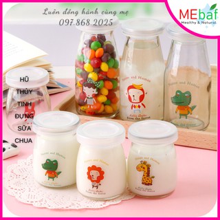 Hũ thủy tinh làm sữa chua, đựng sữa100ml