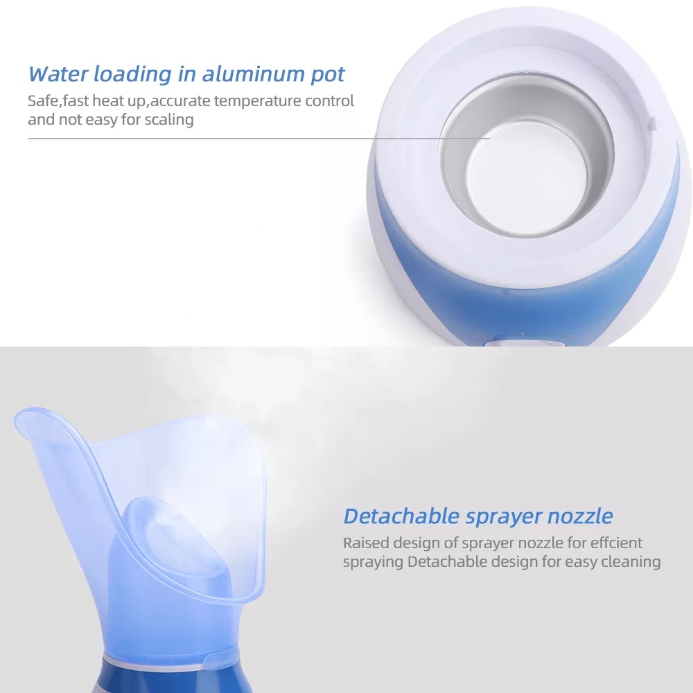 Máy xông hơi mặt mini Beauty, làm sạch sâu lỗ chân lông, 2 cơ chế phun giúp cải thiện tình trạng da và hô hấp