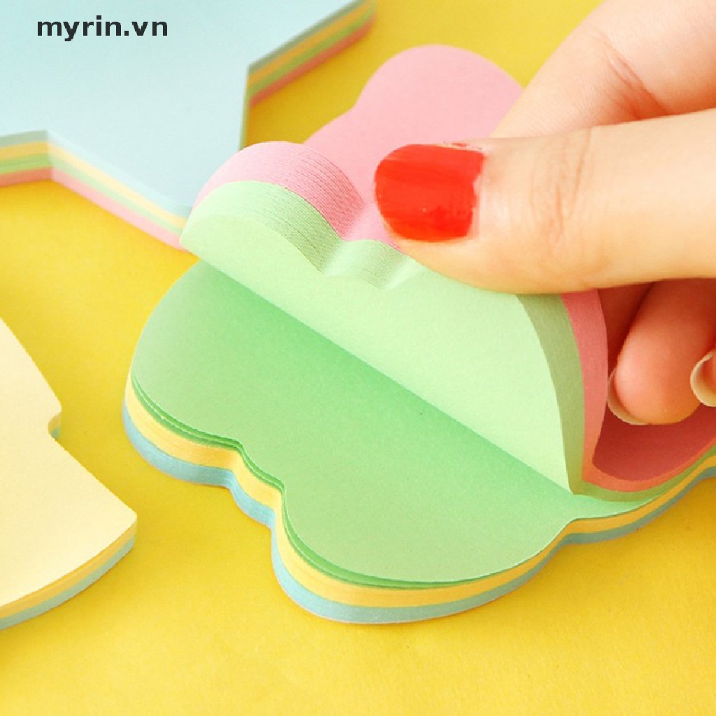 Bộ 100 Giấy Ghi Chú Họa Tiết Trái Tim / Ngôi Sao / Chiếc Lá Xinh Xắn Vn VN VN