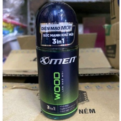 Lăn khử mùi giảm tiết mồ hôi thơm lâu 48h xmen wood 3in1 50ml