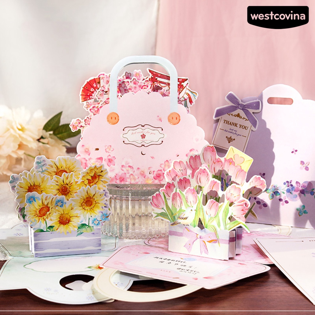 [Hot]✍Thẻ Dày Gấp Gọn Trang Trí Lễ Hội/Tiệc Cưới Cho Ngày Của Mẹ