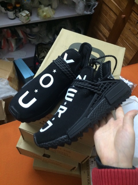 ⚡️Ảnh thật+Fullbox⚡️Giày Sneaker Human Race đen đế răng cưa