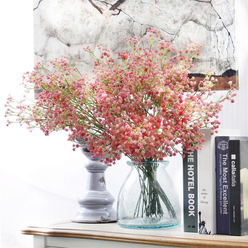 Bó Hoa Gypsophila Giả Bằng Lụa Trang Trí Giáng Sinh