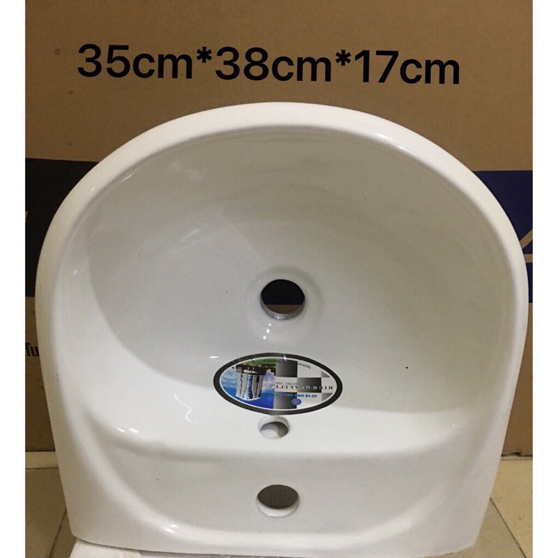 CHẬU RỬA MẶT, LAVABO SỨ GIÁ RẺ 1 LỖ 3 LỖ tặng kèm gá bắt chậu