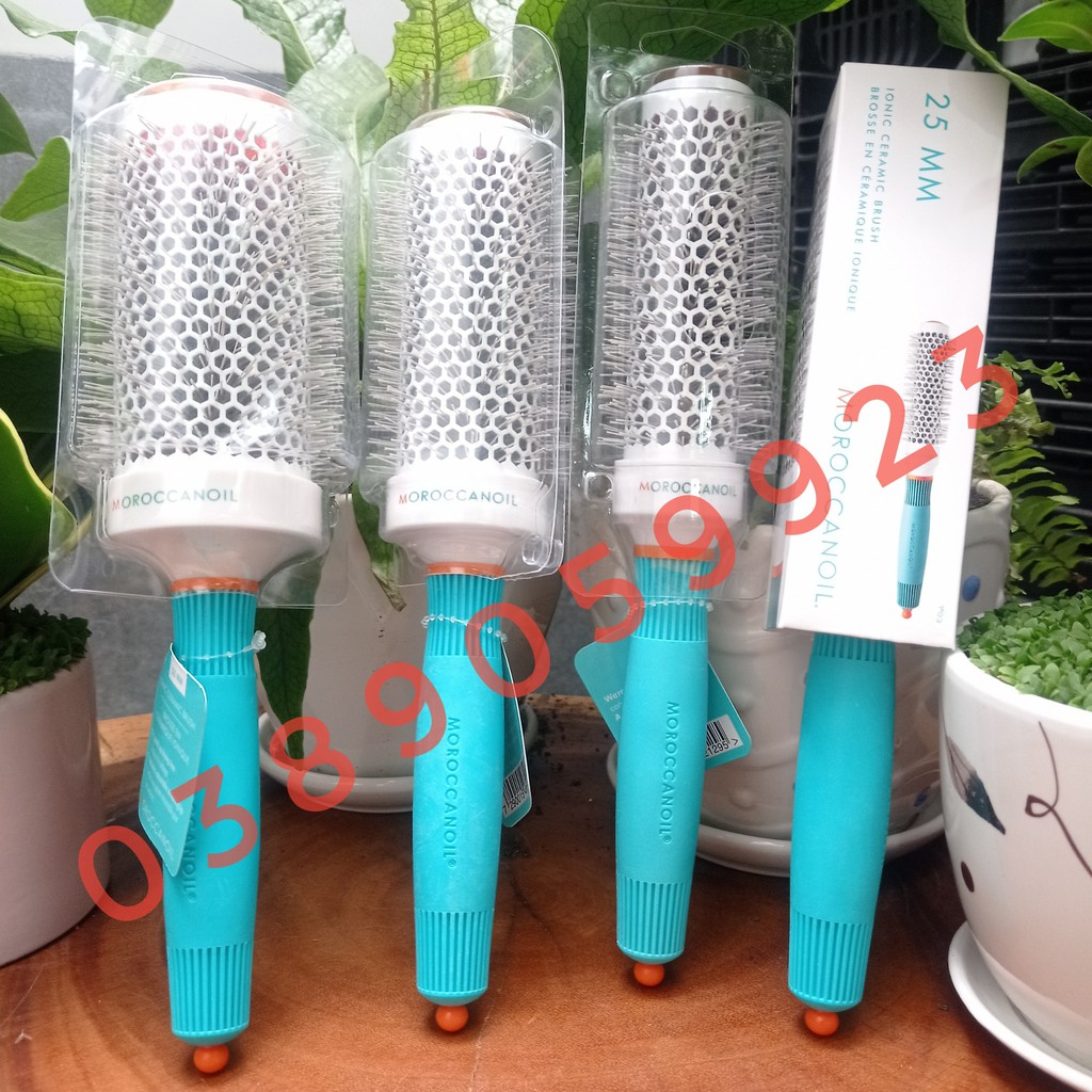 [Chính Hãng]Lược tròn gốm sấy xoăn MOROCCANOIL CERAMIC Round Brush