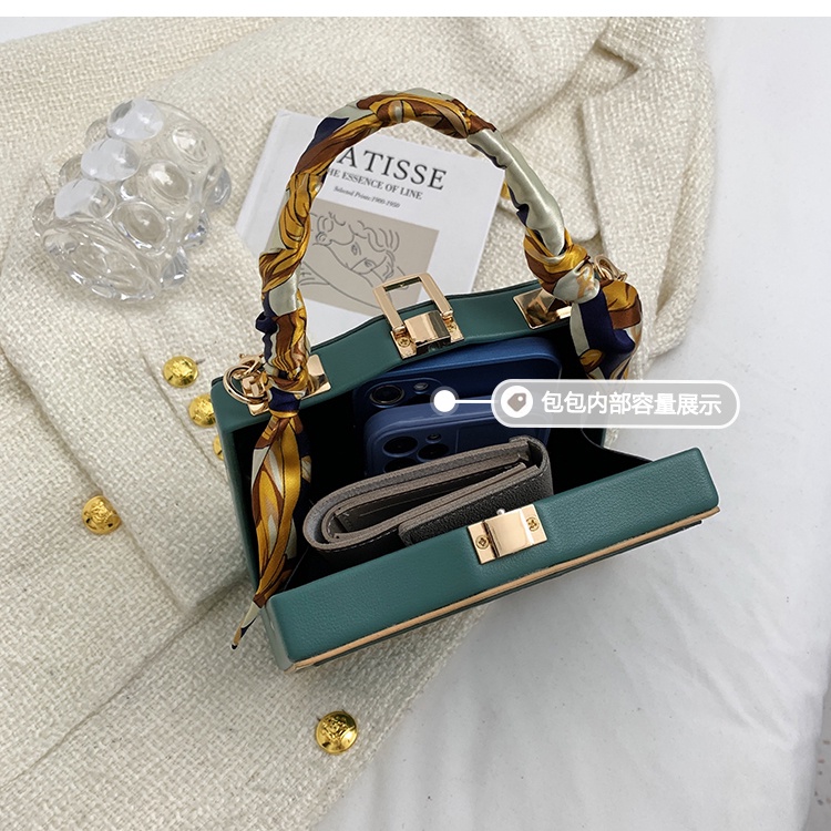 Túi Xách JASMIN NOIR Da PU Hình Hộp Jasmin 2022 Cho Nữ