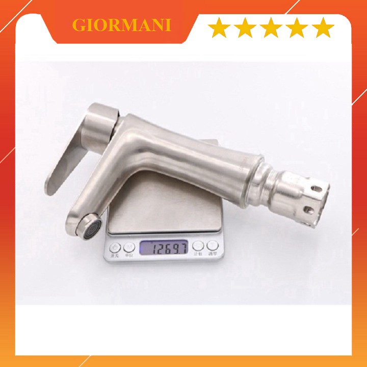 Vòi rửa mặt, Vòi chậu lavabo nóng lạnh inox 304 SNL30 tặng đôi đây cấp inox