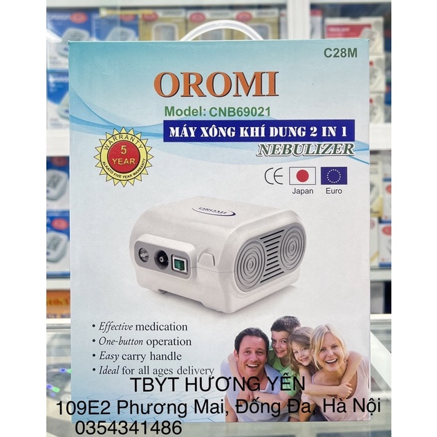 Máy xông khí dung 2in1 OROMI C28M (cả xông và hút)