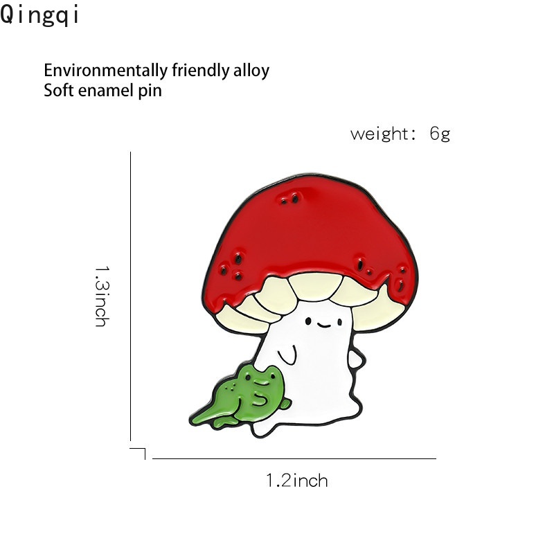 Ghim cài áo Miss Zoe hình mèo/ nấm/ ếch hoạt hình đáng yêu