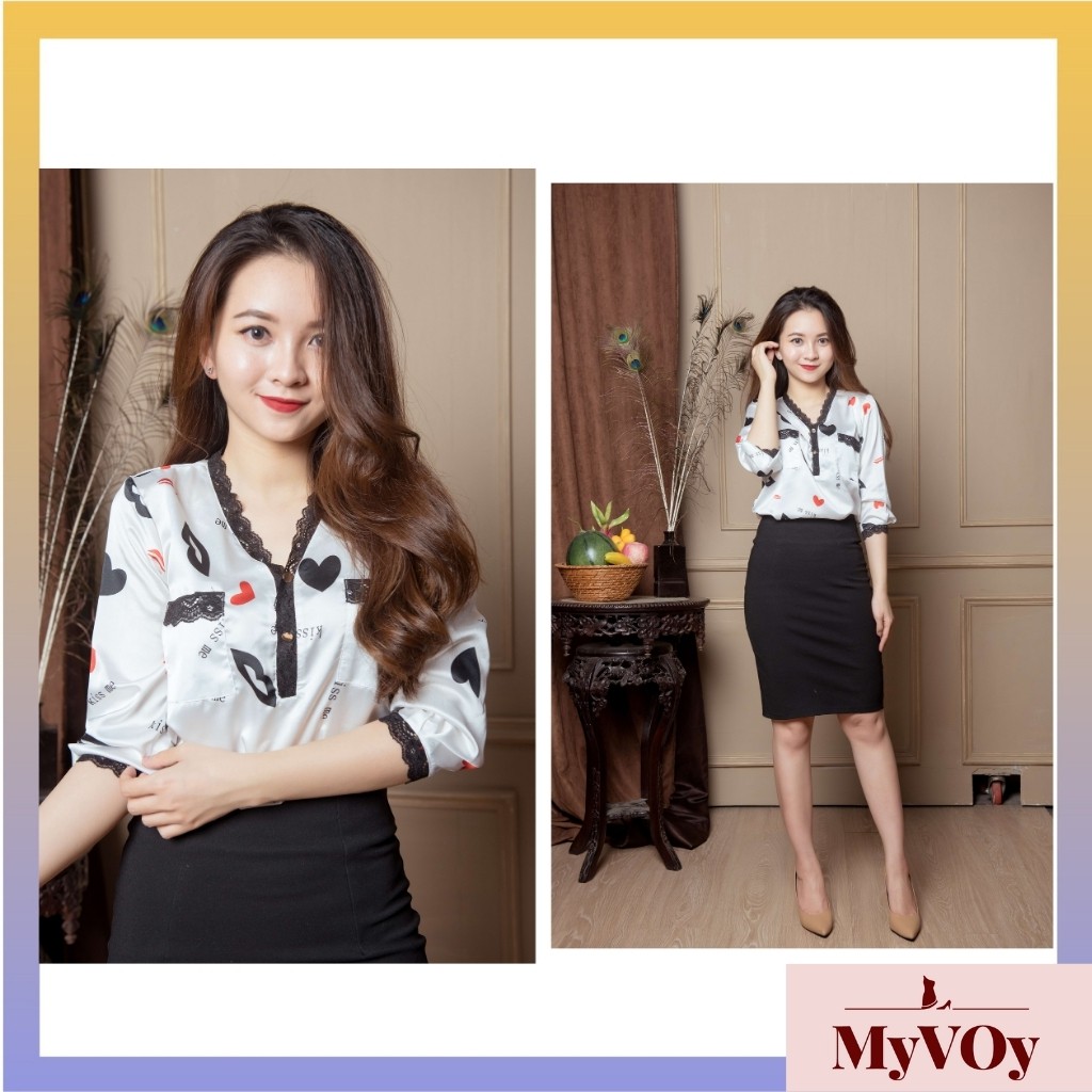 Áo sơ mi nữ công sở dài tay lụa hàn quốc cao cấp - MV 08 Silk