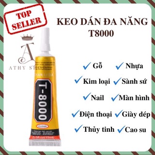 KEO DÁN THỦ CÔNG MỸ NGHỆ T8000 kết dính nhiều chất liệu đa năng gỗ nhựa da nỉ super glue