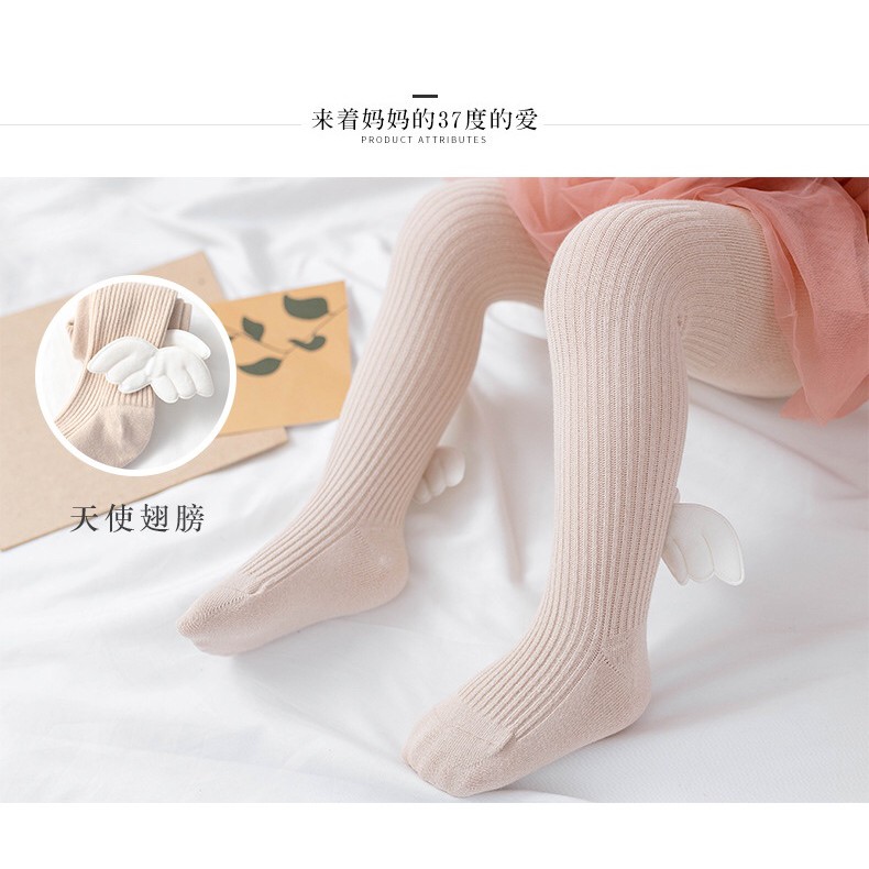 [Hàng đẹp free ship] Quần tất legging liền bàn cánh thiên thần cho bé sơ sinh đến 6 tuổi (hàng Quảng Châu chất đẹp)