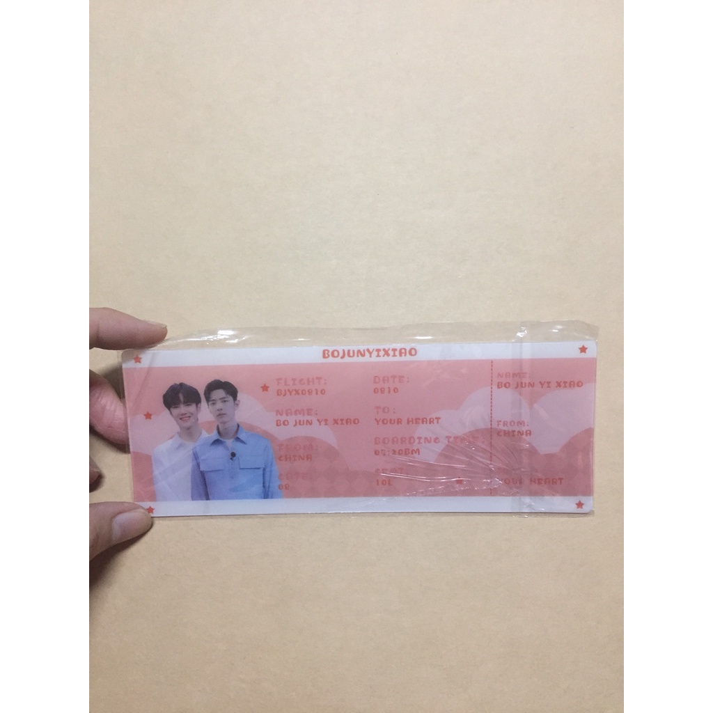Bác Quân Nhất Tiêu, Tiêu Chiến, Vương Nhất Bác | Vé máy bay / Boarding pass