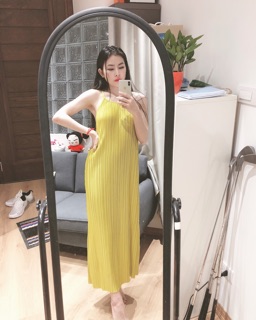 Váy maxi dập ly Thái Lan