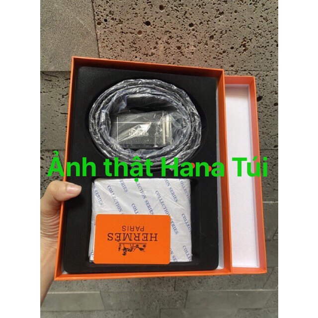 Set nịt thắt lưng nam kèm ví+ Túi giấy hãng #pedro hm fullbox