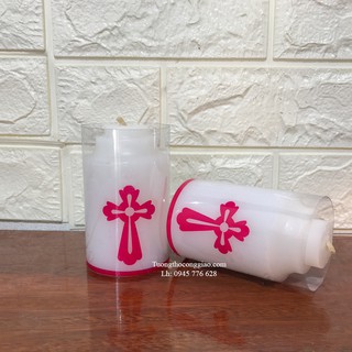 Nến sáp đặt bàn thờ Công Giáo (1 cặp)