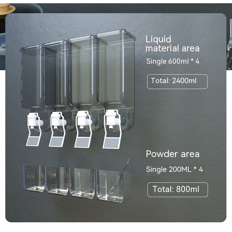 Kệ Đựng Lọ Gia Vị Gắn Tường Tiện Dụng Cho Nhà Bếp