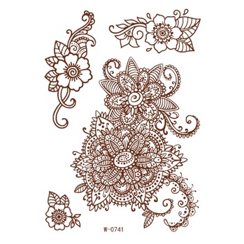 Xăm dán Henna nâu - Hena Tattoo