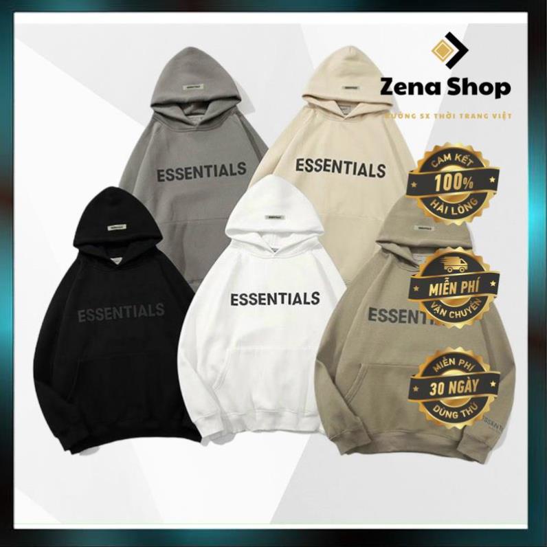 Áo nỉ hoodie Essentials In cao su nổi Hogoto shop , áo nỉ bông unisex nam nữ UC-B14C-9085-KNN33